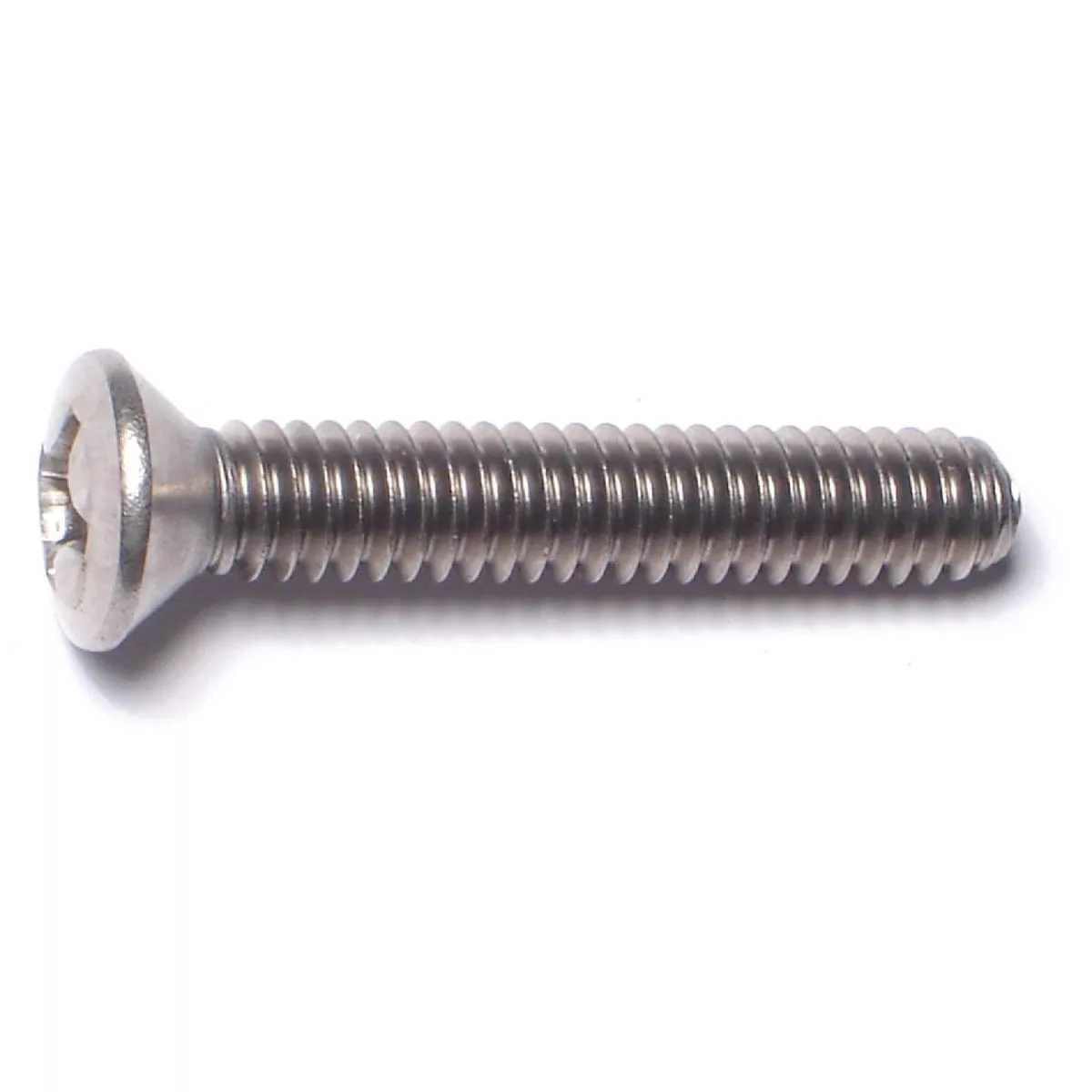 Midwest Fastener 1/4 In.-20 x 1-1/2 In. 18-8 Stainless Steel Coarse Thread Phillips Oval Head Machine Screws (6 Ct.)