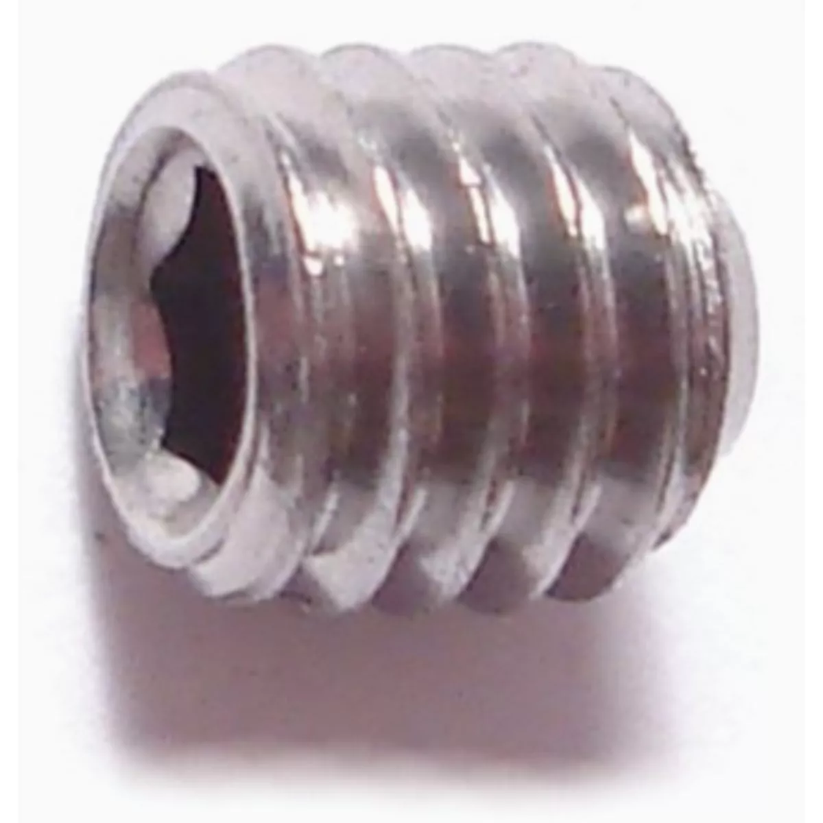 Midwest Fastener 5mm-0.80 x 5mm A2 Stainless Steel Coarse Thread Cup Point Hex Socket Headless Set Screws (12 Ct.)-