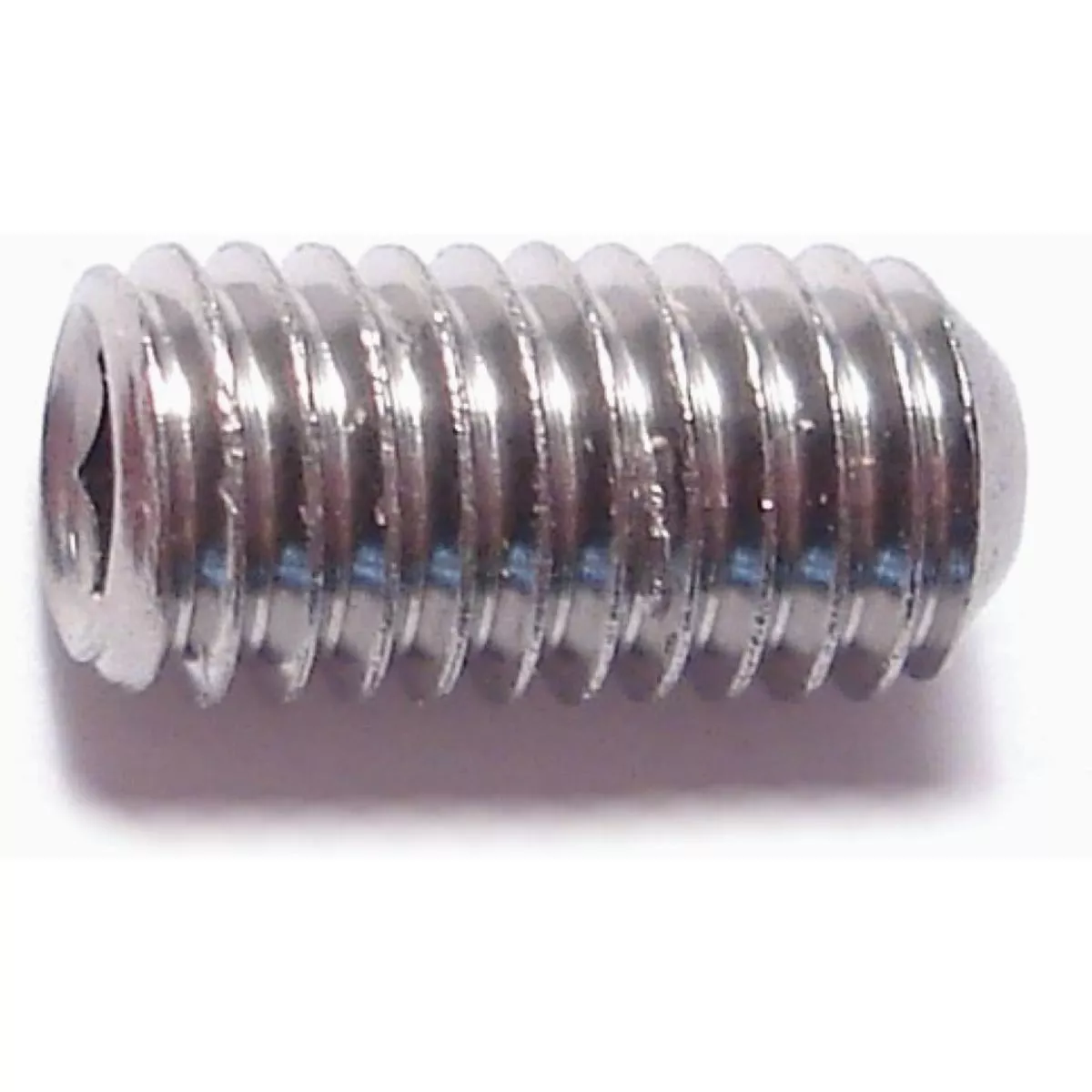 Midwest Fastener 5mm-0.80 x 10mm A2 Stainless Steel Coarse Thread Cup Point Hex Socket Headless Set Screws (8 Ct.)