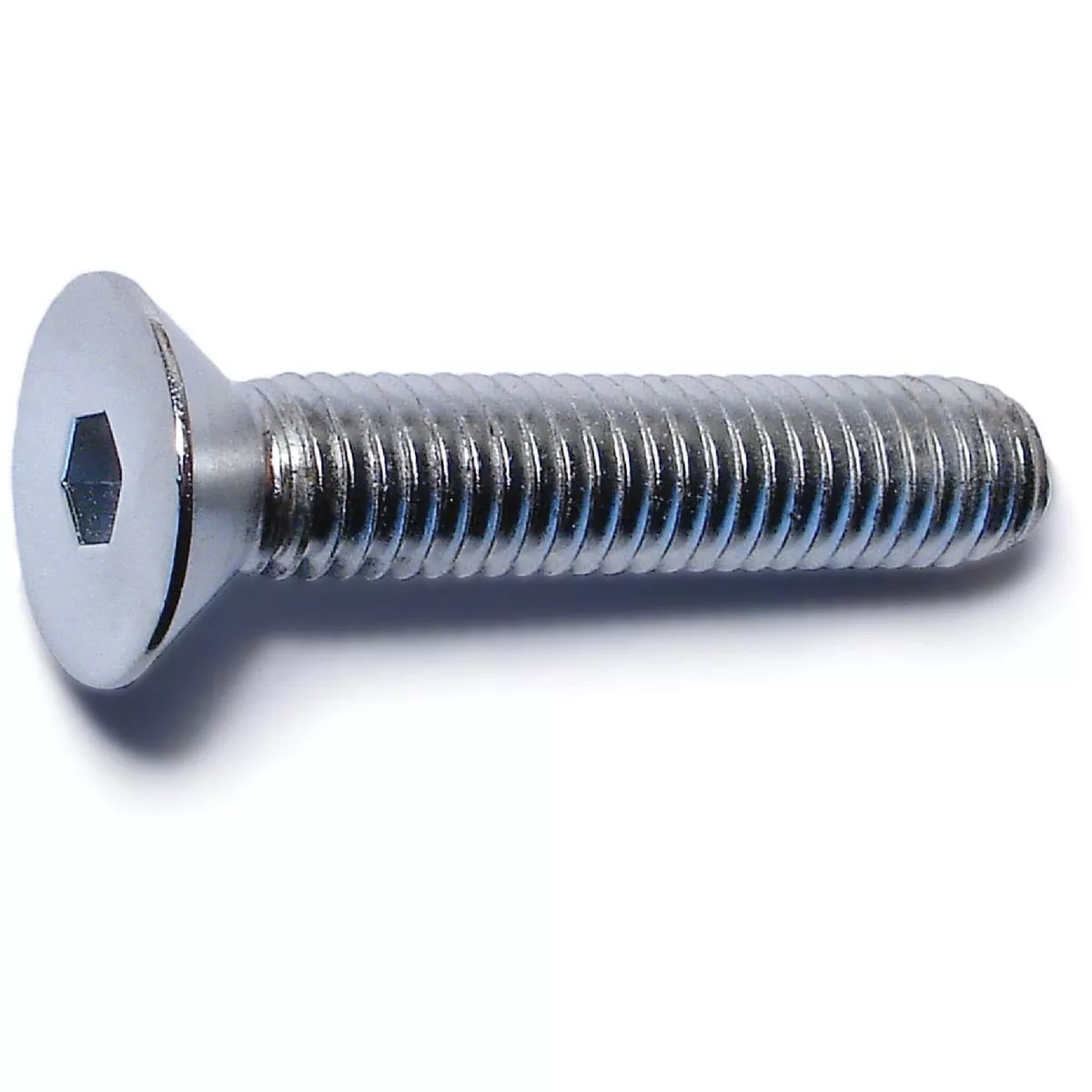 Midwest Fastener 3/8 In.-16 x 2 In. Chrome Plated Steel Coarse Thread Flat Head Socket Cap Screws (5 Ct.)-