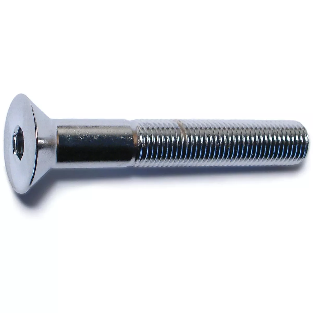 Midwest Fastener 3/8 In.-24 x 2-1/2 In. Chrome Plated Steel Fine Thread Flat Head Socket Cap Screws (4 Ct.)
