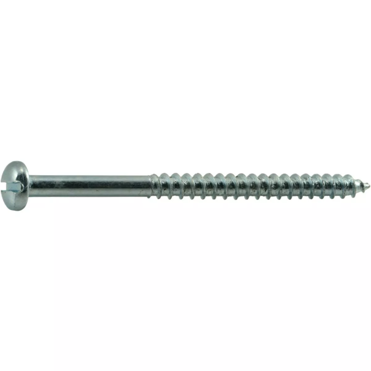 Midwest Fastener #12 x 3 In. Zinc Plated Steel Slotted Round Head Wood Screws