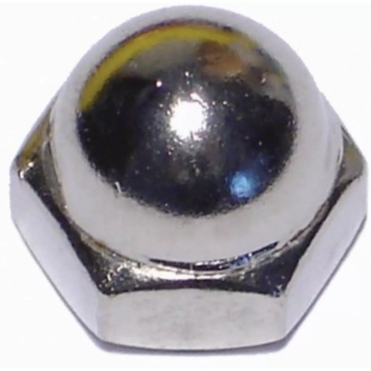 Midwest Fastener 1/4 In.-20 Nickel Plated Brass Coarse Thread Acorn Cap Nuts (8 Ct.)