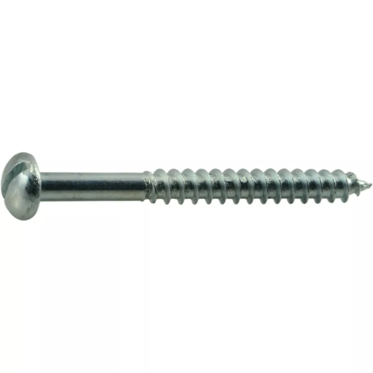 Midwest Fastener #10 x 2 In. Zinc Plated Steel Slotted Round Head Wood Screws
