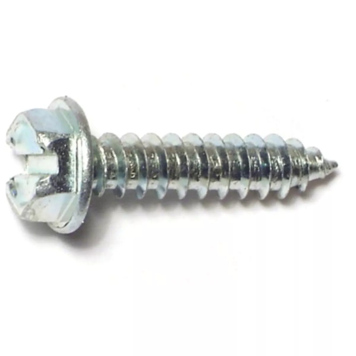 Midwest Fastener #8 x 3/4 In. Zinc Plated Steel Slotted Hex Washer Head Sheet Metal Screws (12 Ct.)