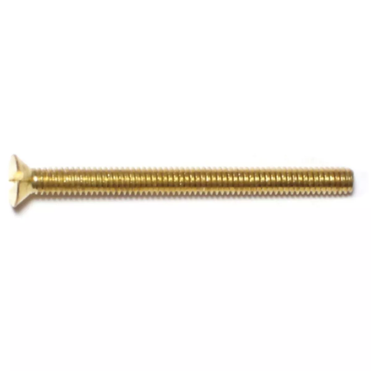 Midwest Fastener #8-32 x 2 In. Brass Coarse Thread Slotted Flat Head Machine Screws