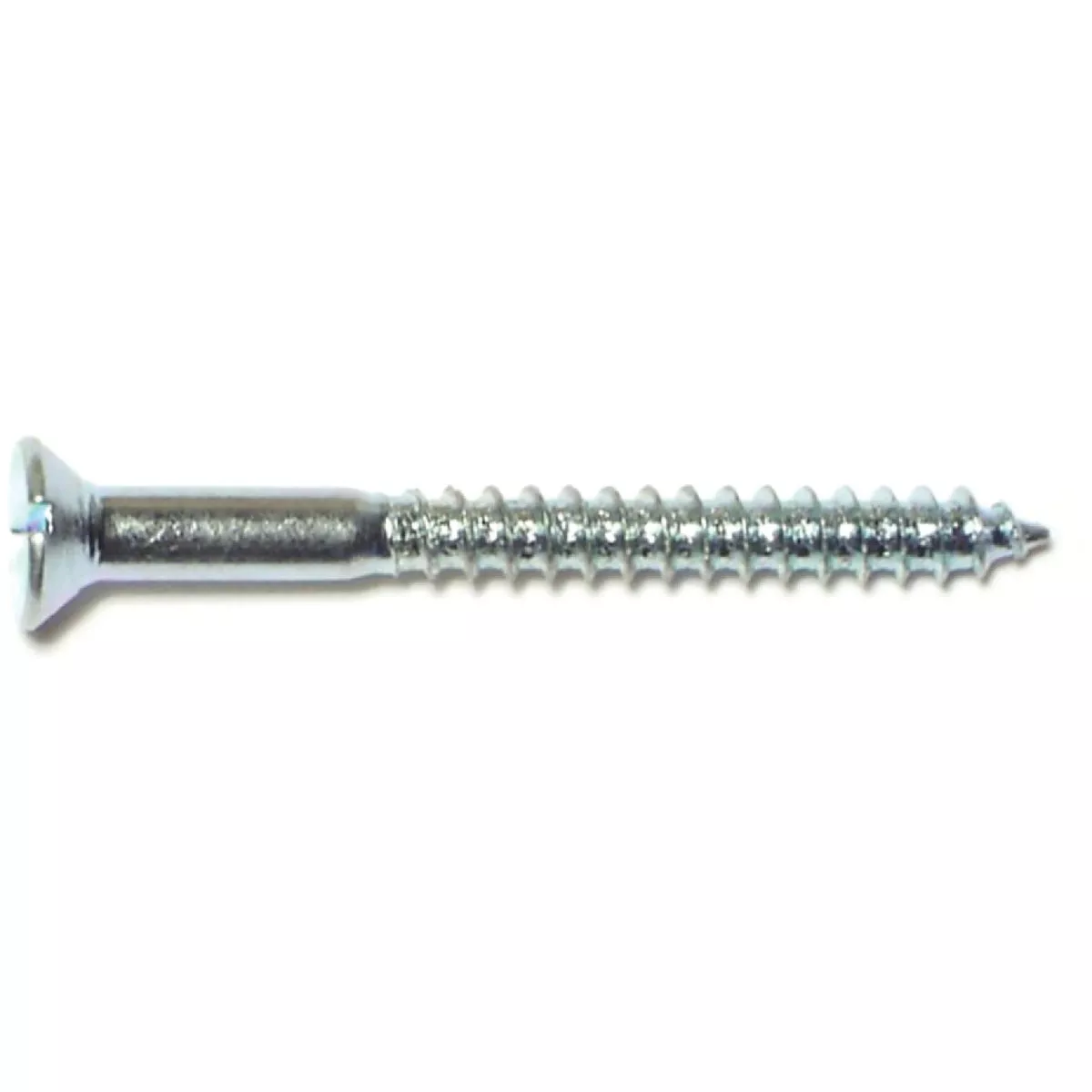 Midwest Fastener #6 x 1-1/4 In. Zinc Plated Steel Slotted Flat Head Wood Screws (12 Ct.)-