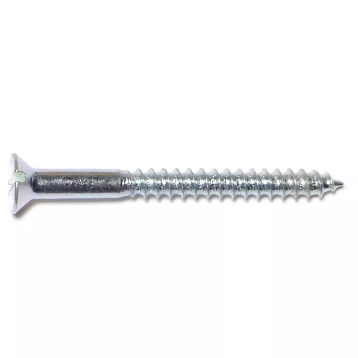 Midwest Fastener #6 x 1-1/2 In. Zinc Plated Steel Slotted Flat Head Wood Screws