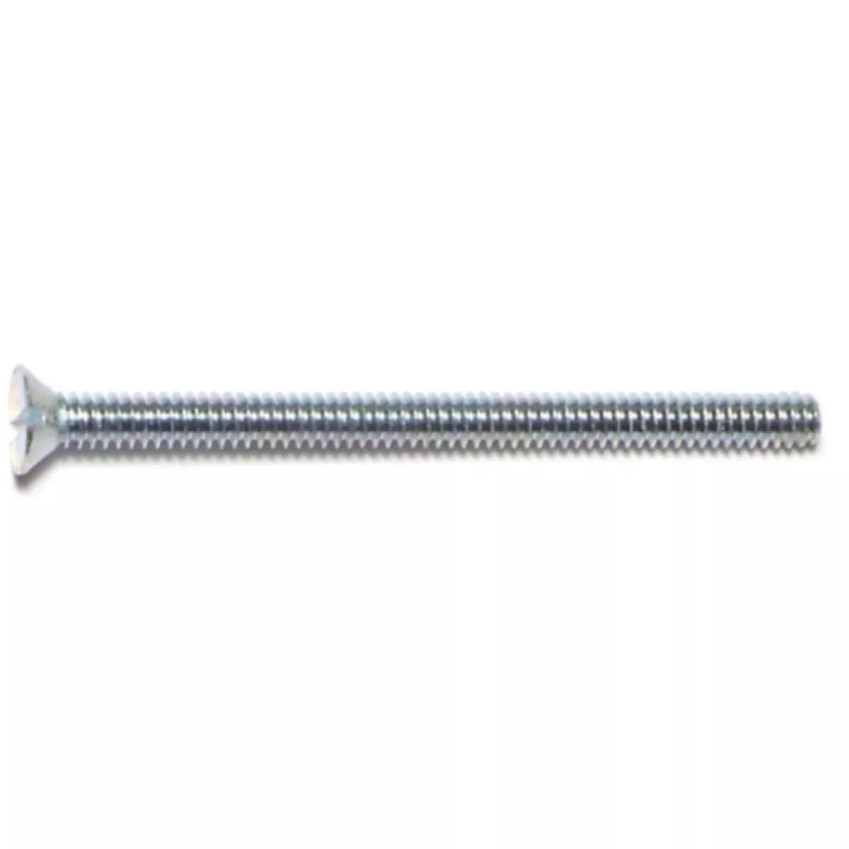 Midwest Fastener #6-32 x 2 In. Zinc Plated Steel Coarse Thread Slotted Flat Head Machine Screws
