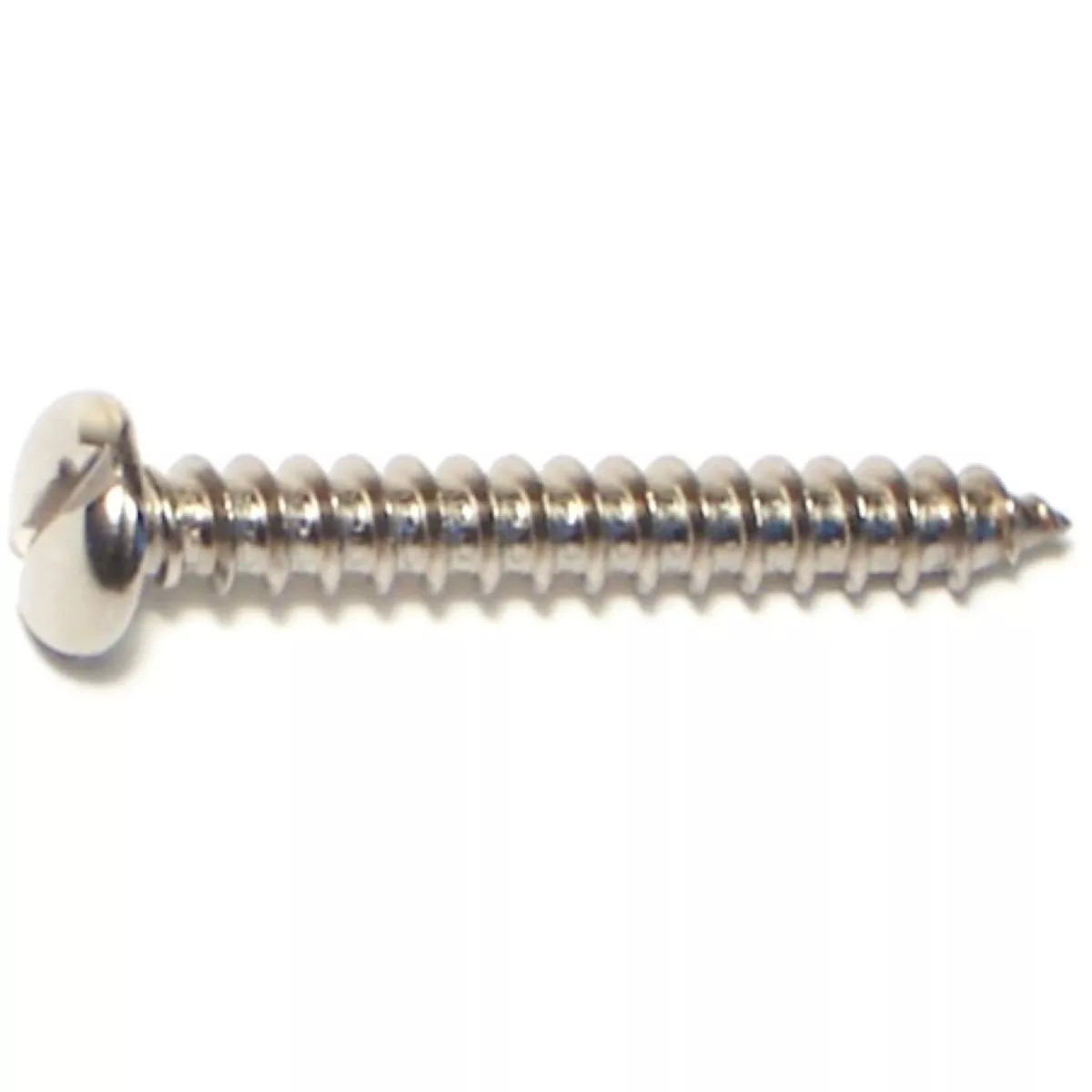 Midwest Fastener #8 x 1-1/4 In. 18-8 Stainless Steel Slotted Pan Head Sheet Metal Screws