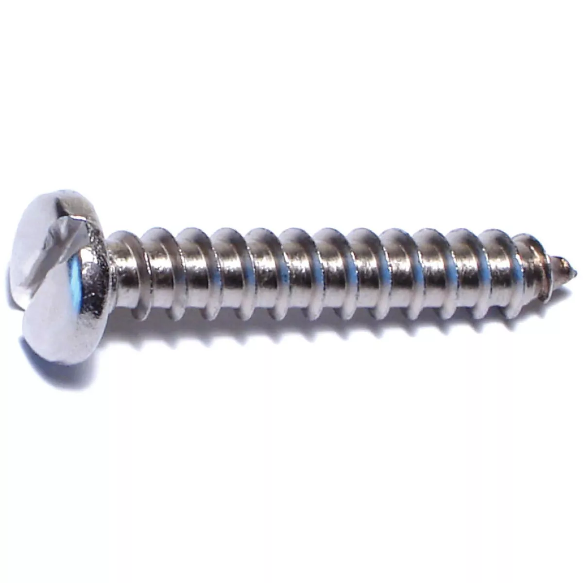 Midwest Fastener #14 x 1-1/2 In. 18-8 Stainless Steel Slotted Pan Head Sheet Metal Screws (12 Ct.)-