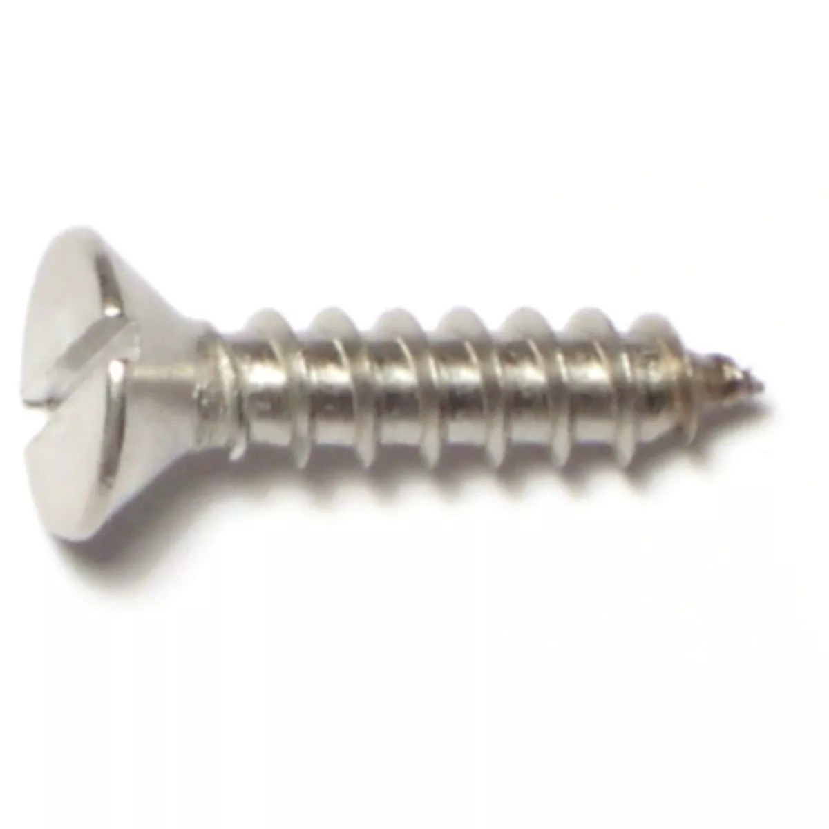 Midwest Fastener #12 x 1 In. 18-8 Stainless Steel Slotted Flat Head Sheet Metal Screws (10 Ct.)- - photo 2