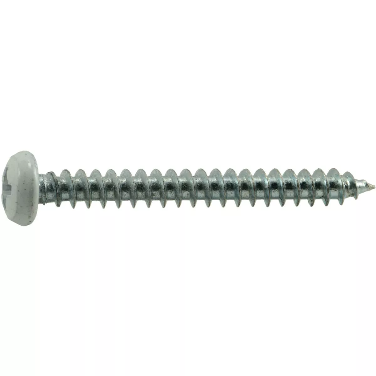 Midwest Fastener #8 x 1-1/2 In. White Painted Steel Phillips Pan Head Sheet Metal Screws (10 Ct.)