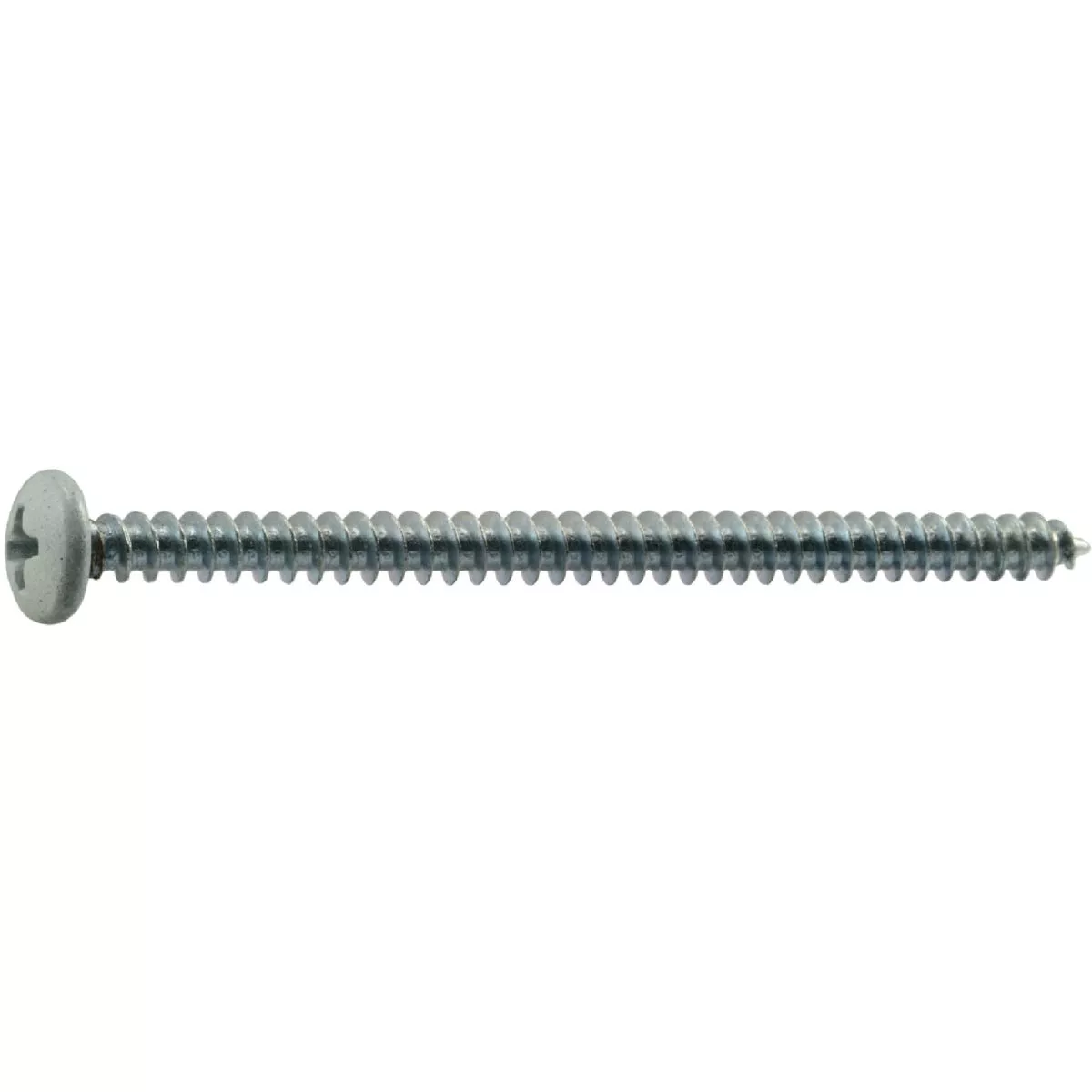 Midwest Fastener #8 x 2-1/2 In. White Painted Steel Phillips Pan Head Sheet Metal Screws (10 Ct.)