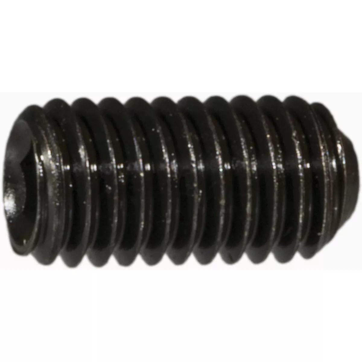 Midwest Fastener 5mm-0.8 x 10mm Plain Class 14.9 Steel Coarse Thread Cup Point Hex Socket Headless Set Screws (8 Ct.)