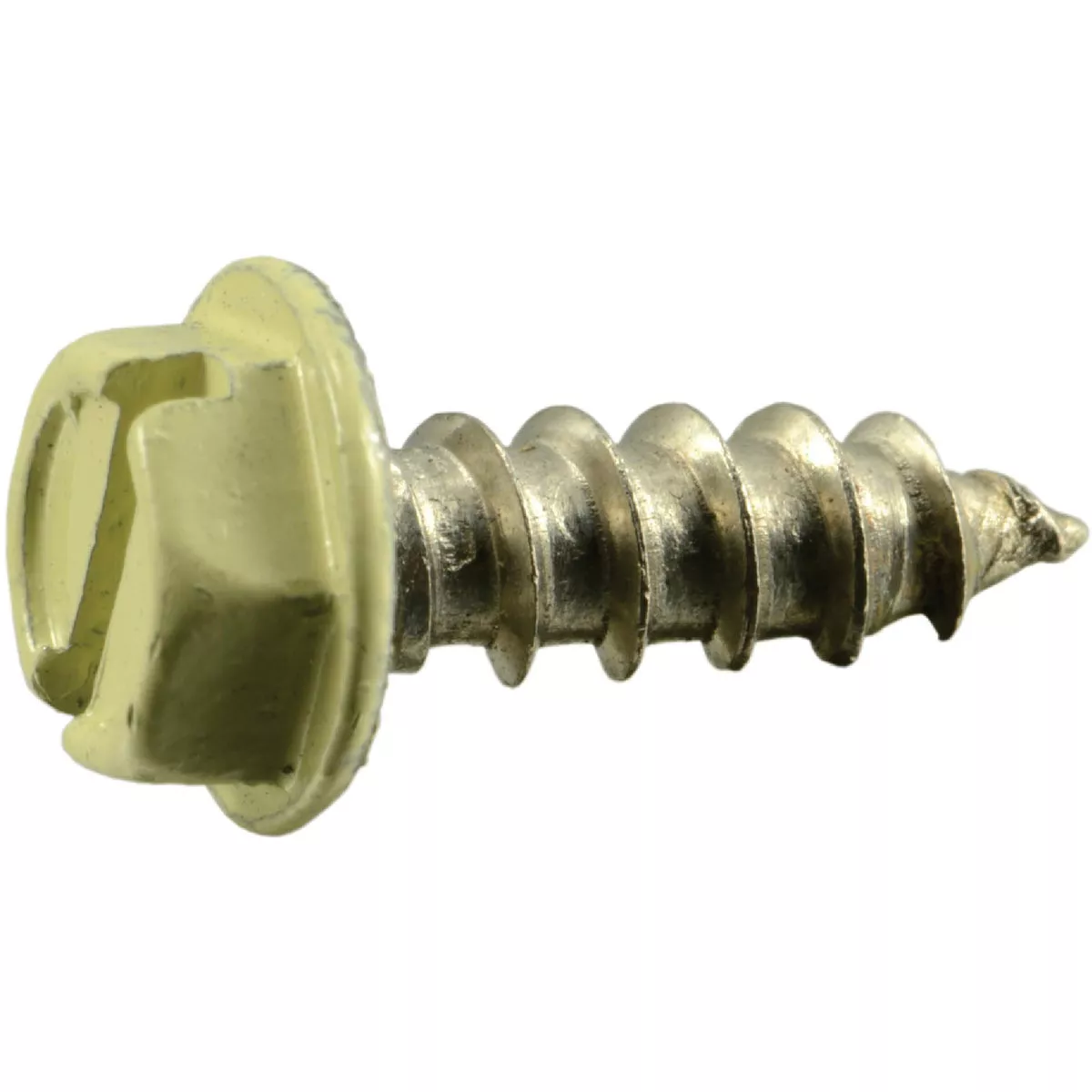 Midwest Fastener #8 x 1/2 In. Beige Painted 18-8 Stainless Steel Hex Washer Head Sheet Metal Screws (10 Ct.)-