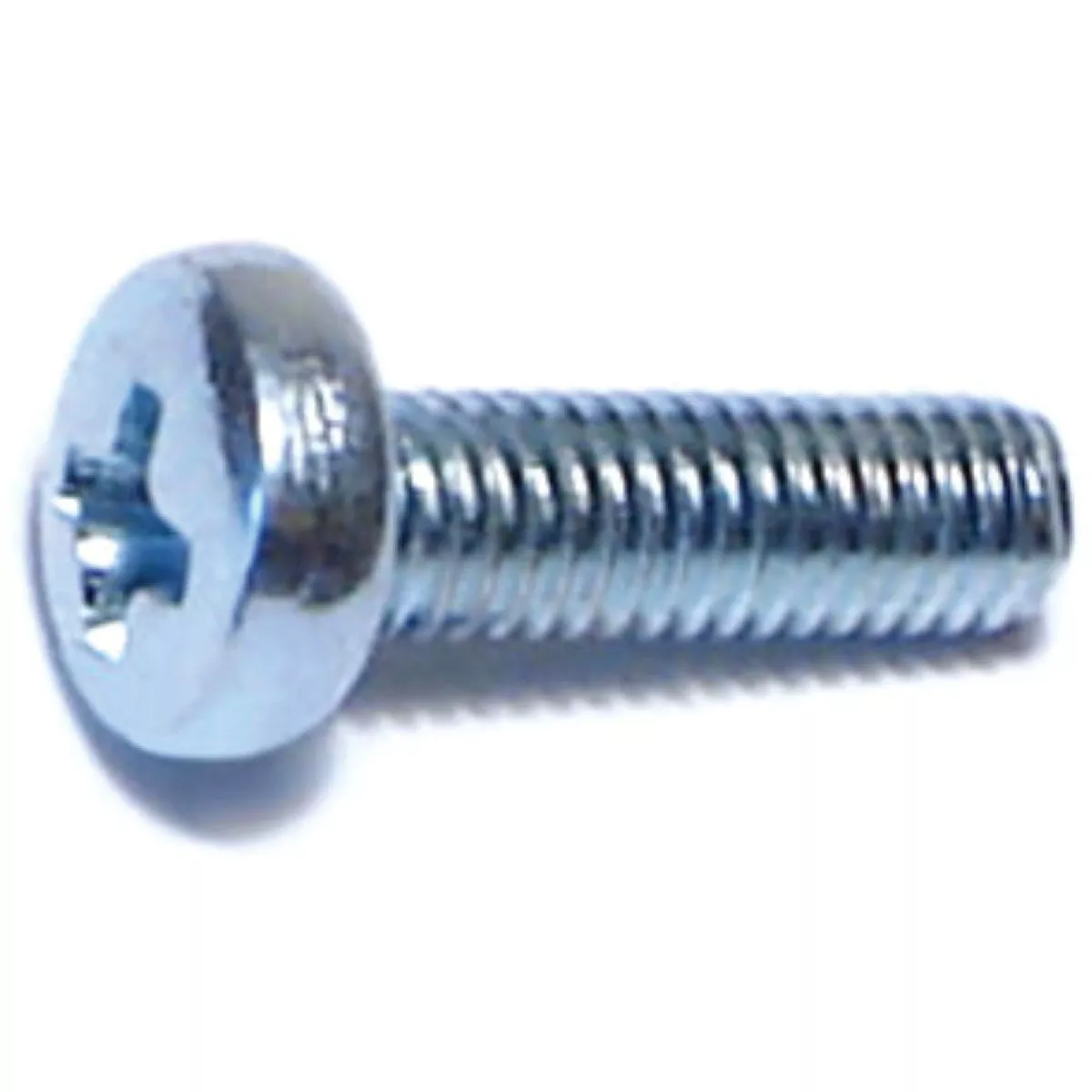 Midwest Fastener 3mm-0.5 x 10mm Zinc Plated Class 4.8 Steel Coarse Thread Phillips Pan Head Machine Screws (12 Ct.)-