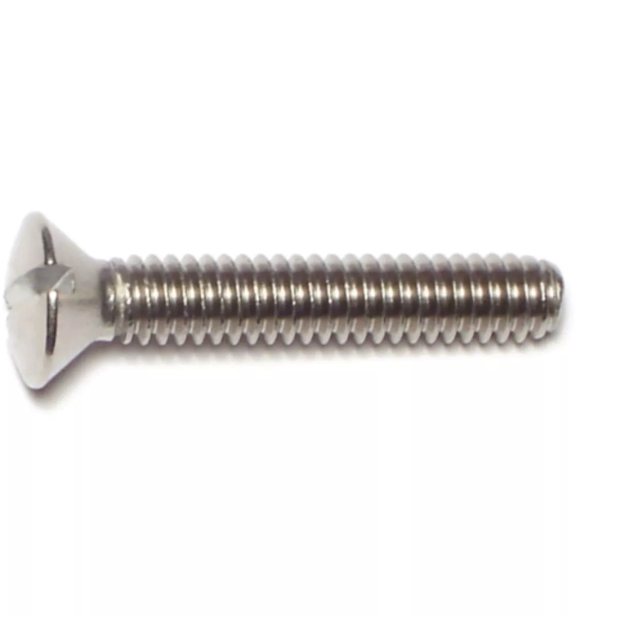 Midwest Fastener 1/4 In.-20 x 1-1/2 In. 18-8 Stainless Steel Coarse Thread Slotted Oval Head Machine Screws (12 Ct.)
