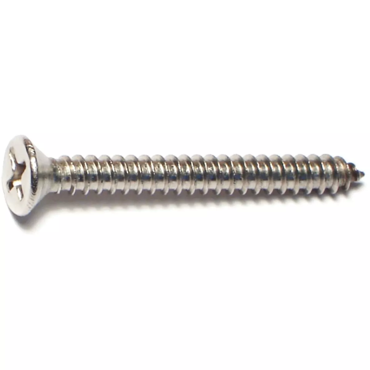 Midwest Fastener #8 x 1-1/2 In. 18-8 Stainless Steel Phillips Flat Head Sheet Metal Screws (10 Ct.)-