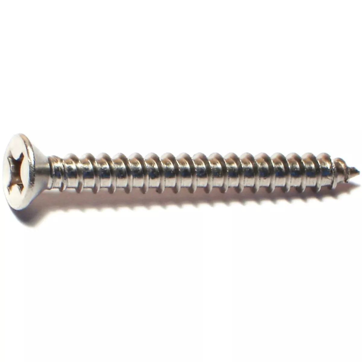 Midwest Fastener #12 x 2 In. 18-8 Stainless Steel Phillips Flat Head Sheet Metal Screws