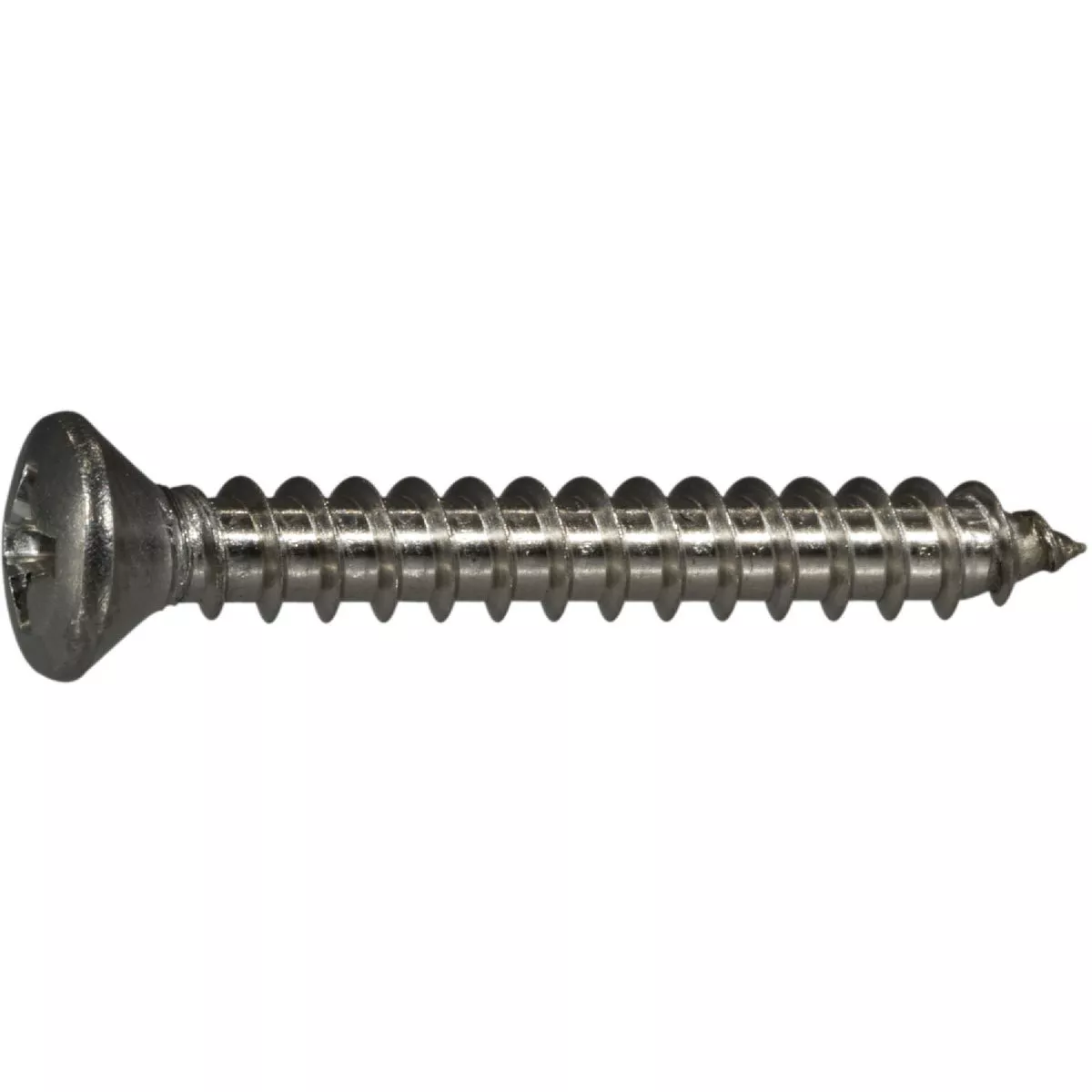 Midwest Fastener #8 x 1-1/4 In. 18-8 Stainless Steel Phillips Oval Head Sheet Metal Screws (10 Ct.) - photo 2