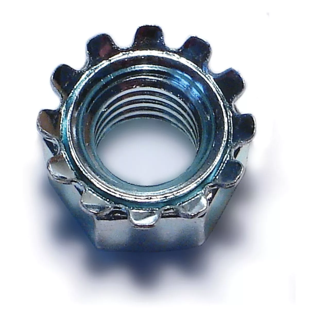 Midwest Fastener 3/8 In.-16 Zinc Plated Grade 2 Steel Coarse Thread Kep Lock Nuts