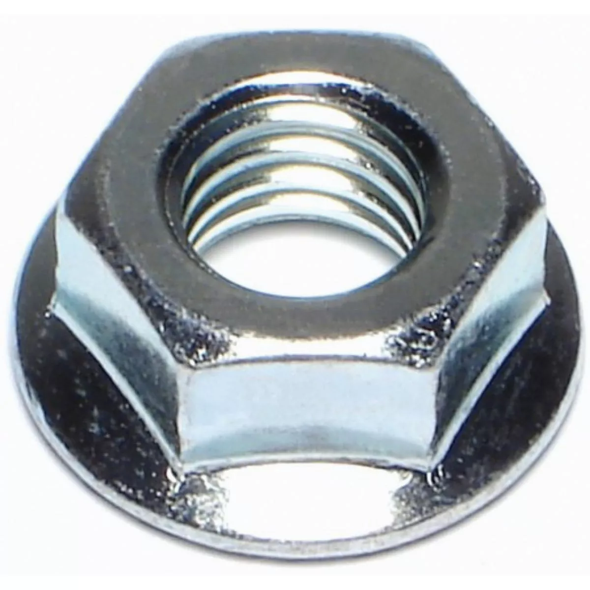 Midwest Fastener 7/16 In.-14 Zinc Plated Case Hardened Steel Coarse Thread Hex Flange Nuts