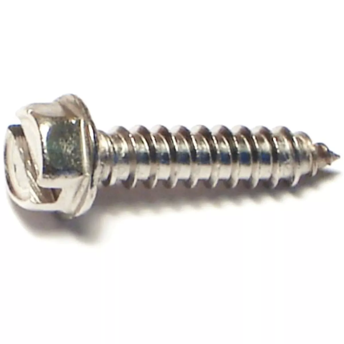 Midwest Fastener #8 x 1/2 In. 18-8 Stainless Steel Slotted Hex Washer Head Sheet Metal Screws (12 Ct.)