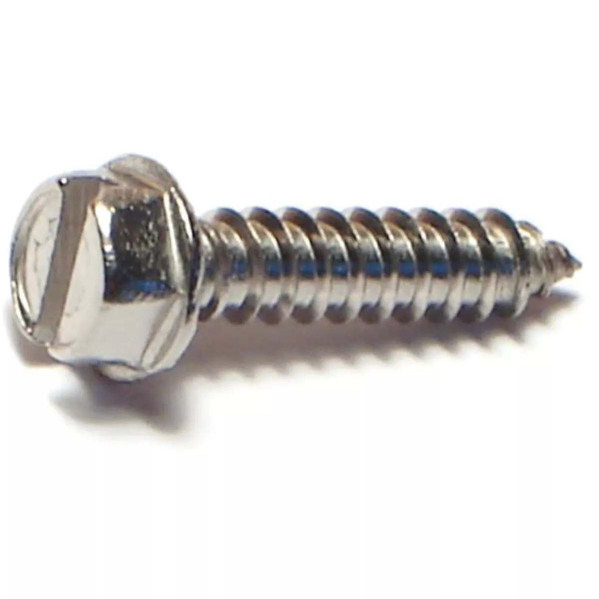 Midwest Fastener #8 x 3/4 In. 18-8 Stainless Steel Slotted Hex Washer Head Sheet Metal Screws (12 Ct.)