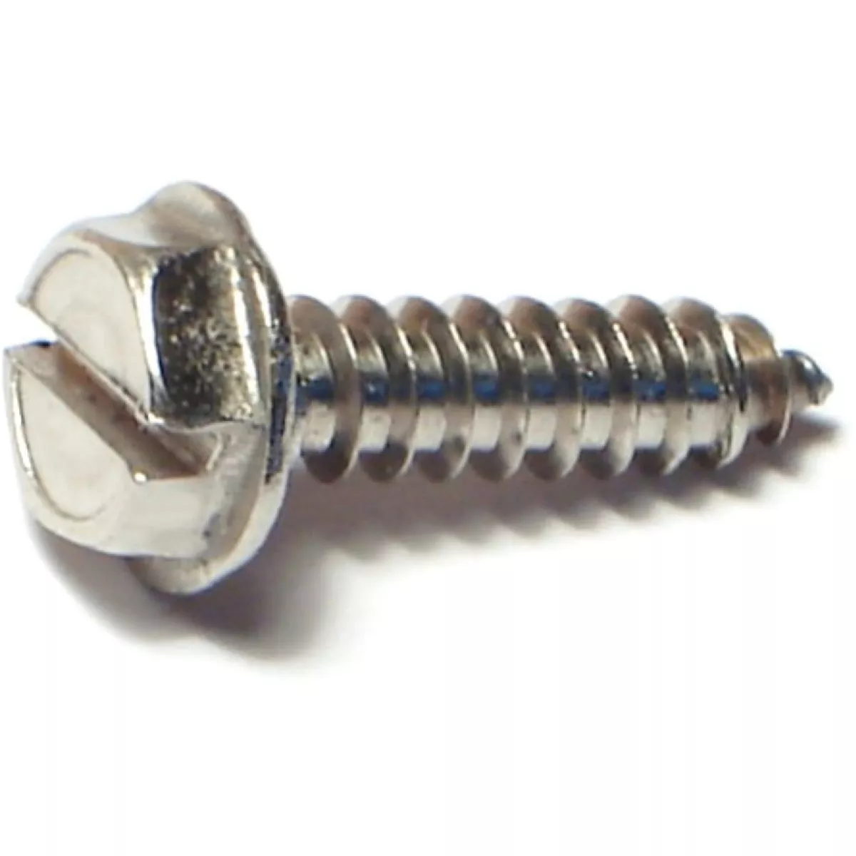 Midwest Fastener #10 x 3/4 In. 18-8 Stainless Steel Slotted Hex Washer Head Sheet Metal Screws (12 Ct.)