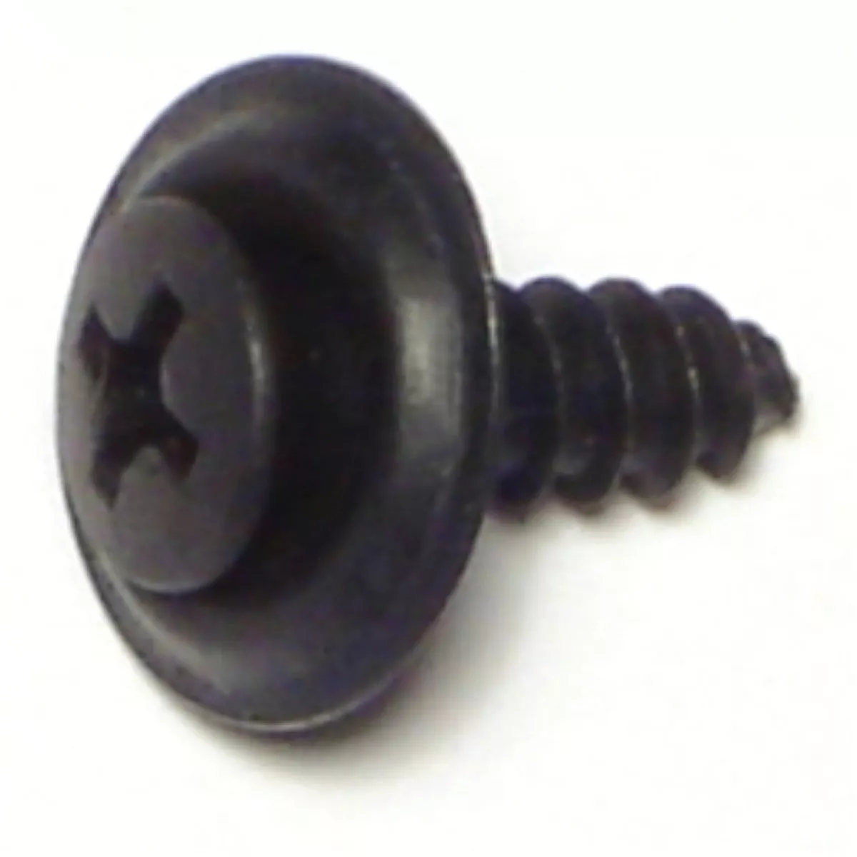 Midwest Fastener #10 x 5/8 In. Black Phosphate Steel Phillips Oval Trim Washer Head Sheet Metal Screws (24 Ct.)