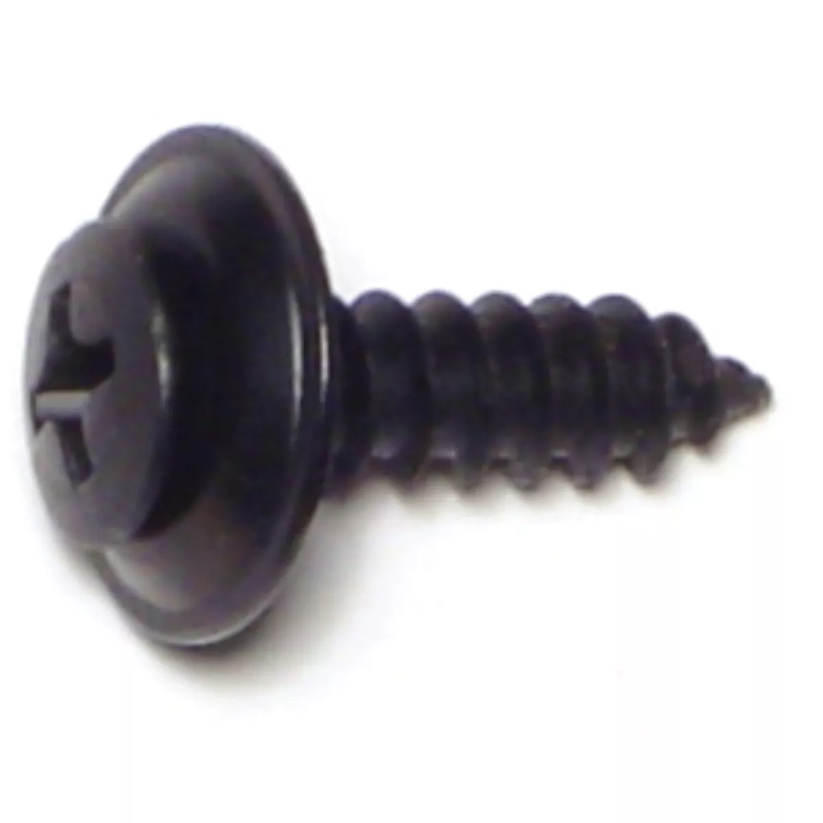 Midwest Fastener #10 x 3/4 In. Black Phosphate Steel Phillips Oval Trim Washer Head Sheet Metal Screws (24 Ct.)