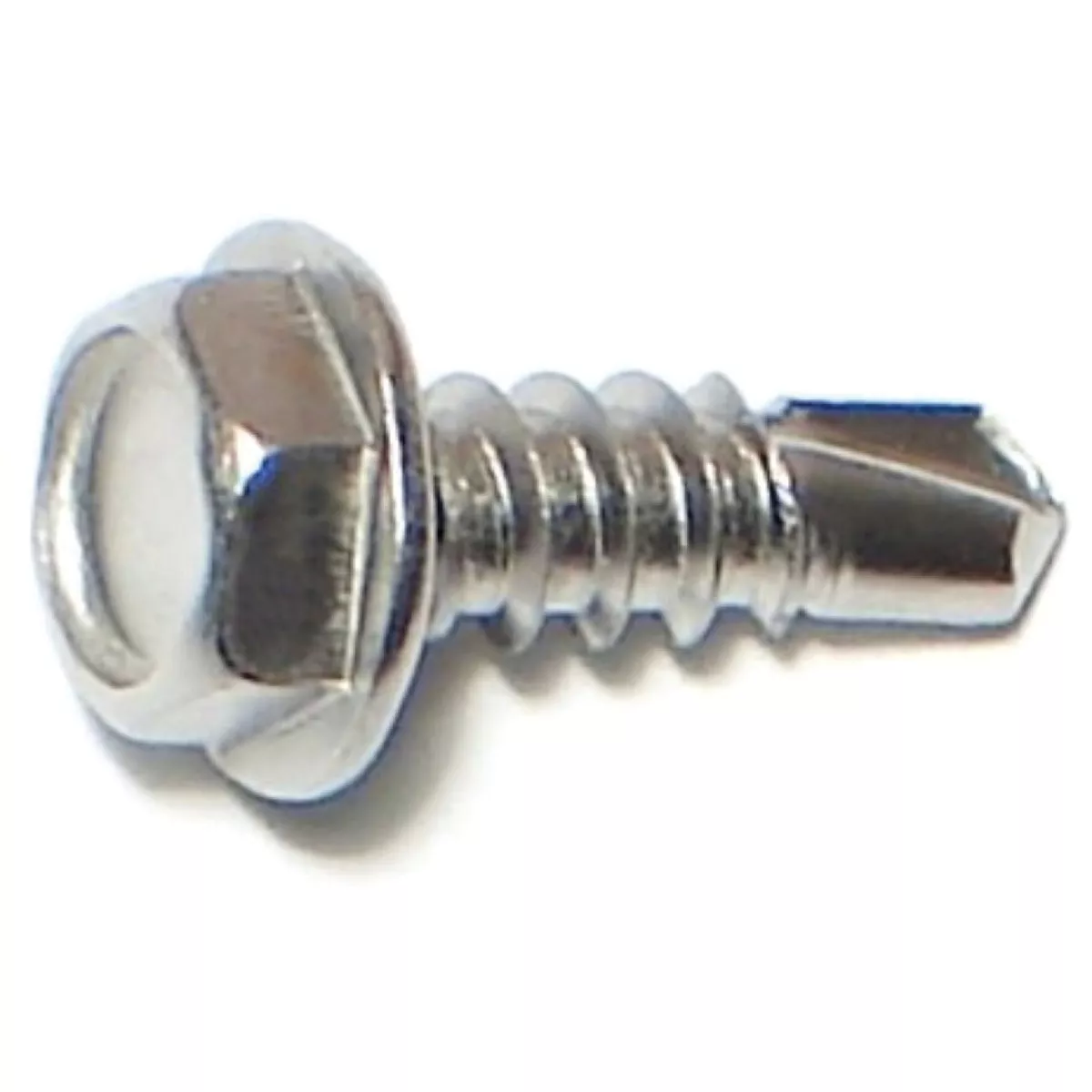 Midwest Fastener #8-18 x 1/2 In. 410 Stainless Steel Hex Washer Head Self-Drilling Screws (16 Ct.)-