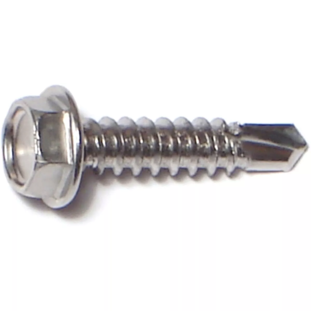 Midwest Fastener #8-18 x 3/4 In. 410 Stainless Steel Hex Washer Head Self-Drilling Screws (16 Ct.)-