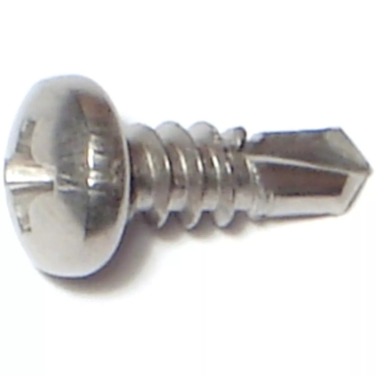 Midwest Fastener #8-18 x 1/2 In. 410 Stainless Steel Phillips Pan Head Self-Drilling Screws
