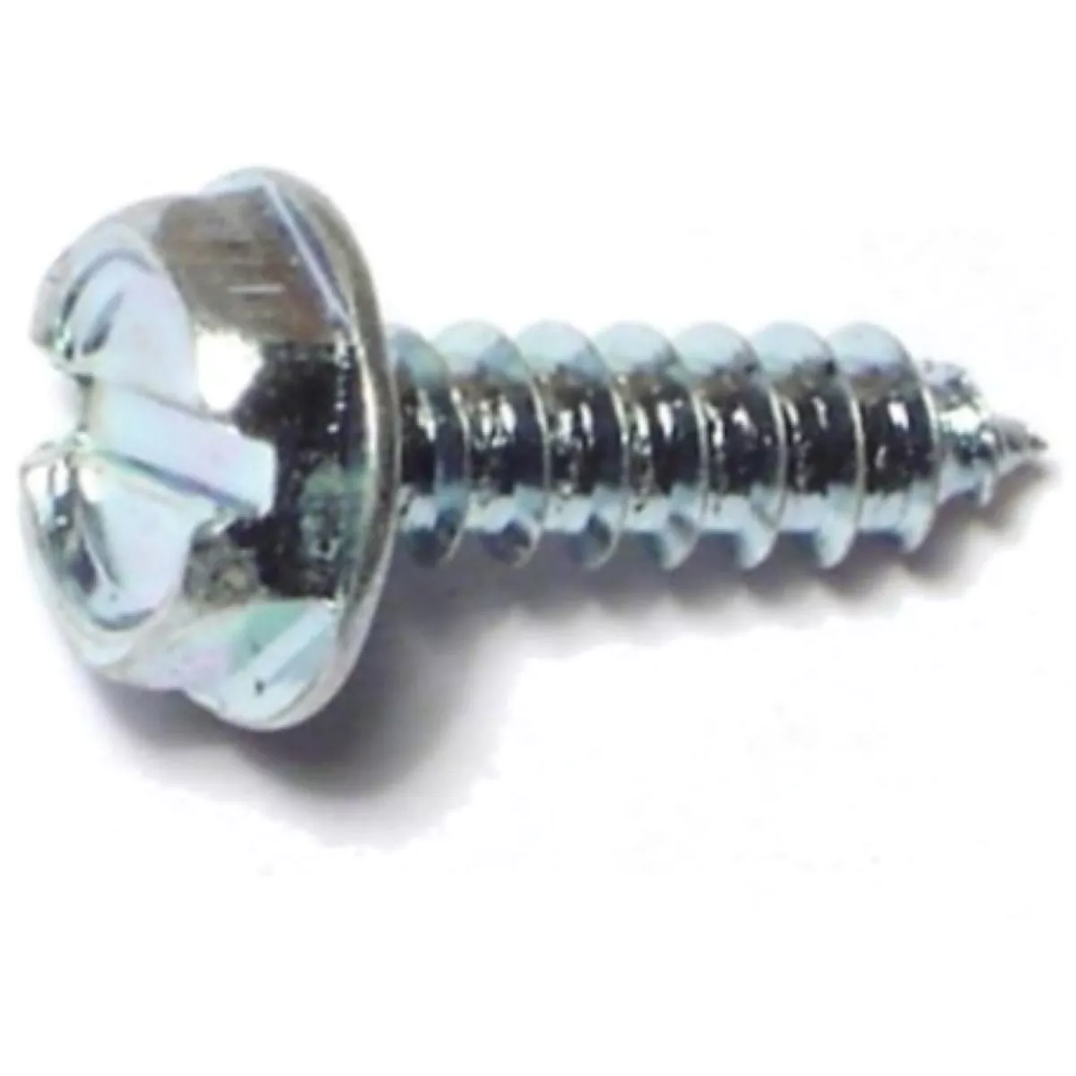 Midwest Fastener #6 x 1/2 In. Zinc Plated Steel Slotted Hex Washer Head Sheet Metal Screws (12 Ct.)