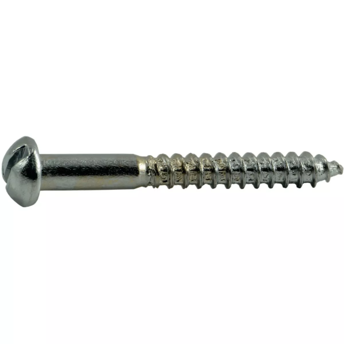 Midwest Fastener #6 x 1-1/4 In. Steel Slotted Round Head Wood Screws - photo 2