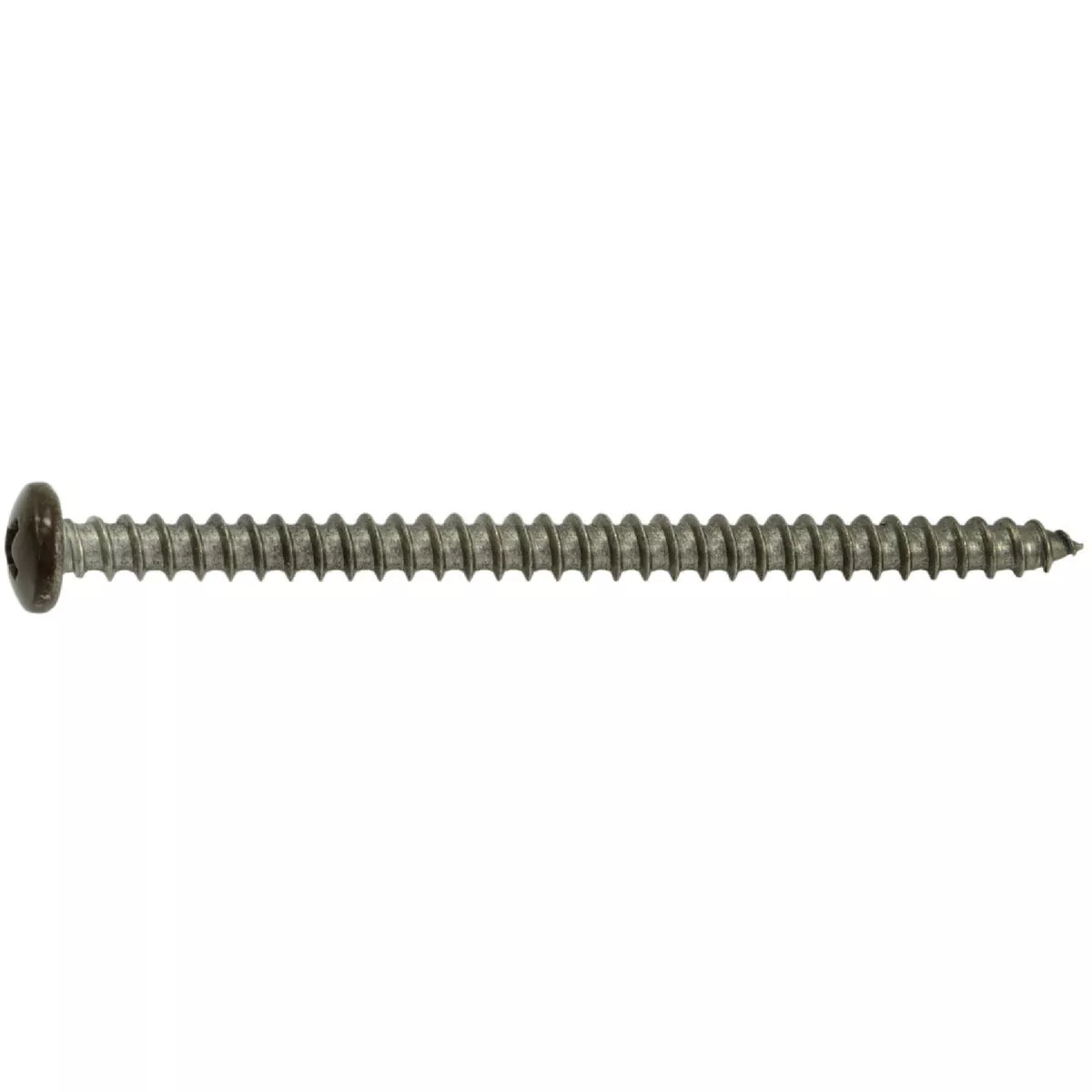 Midwest Fastener #10 x 3 In. Brown Painted 18-8 Stainless Steel Phillips Pan Head Sheet Metal Screws - photo 2