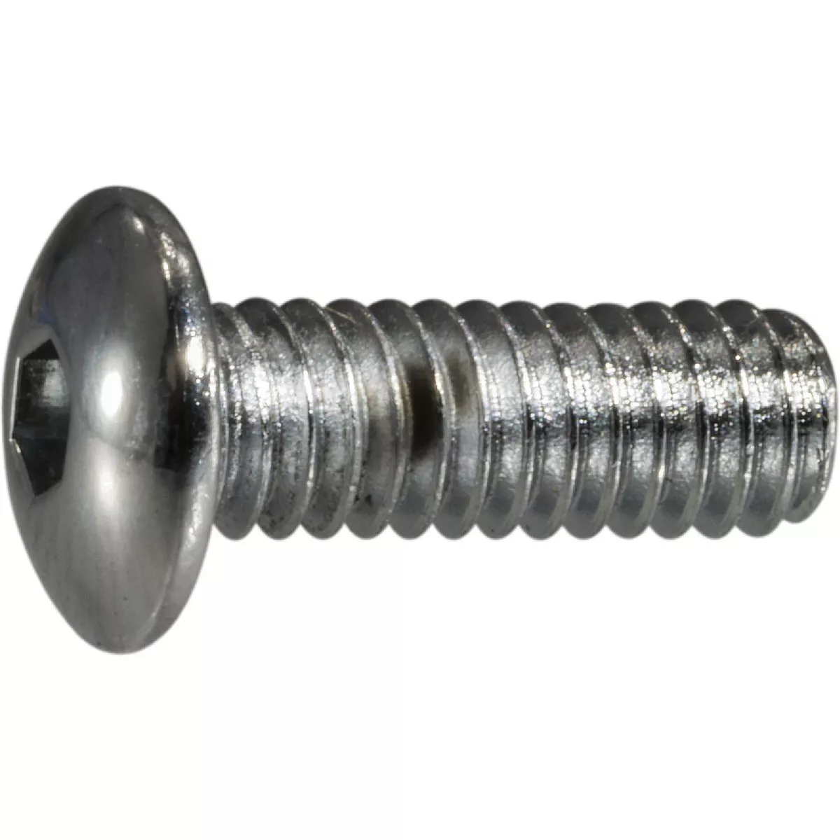 Midwest Fastener #8-32 x 1/2 In. Chrome Plated Grade 8 Steel Coarse Thread Button Head Socket Cap Screws (10 Ct.)