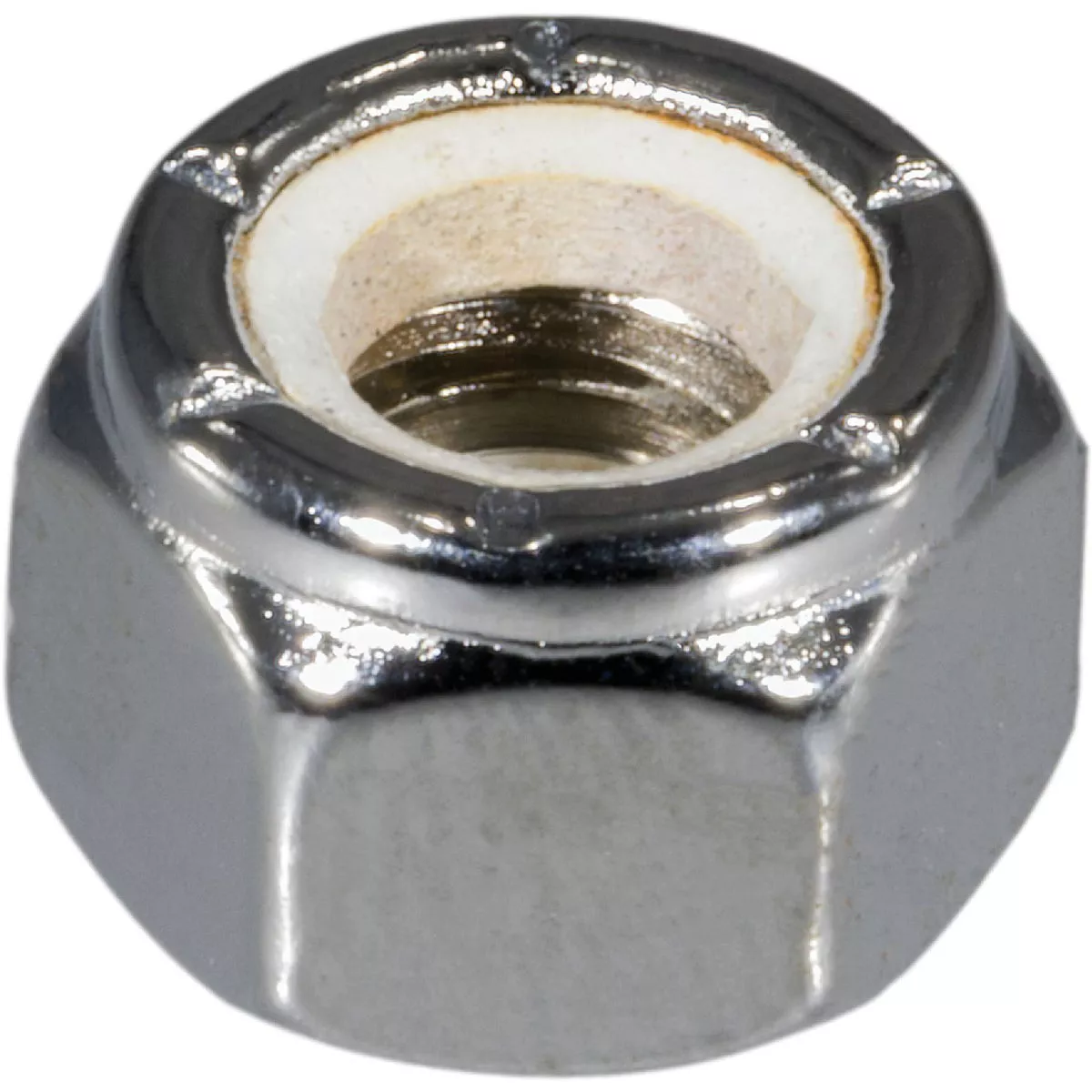 Midwest Fastener 1/4 In.-20 Chrome Plated Steel Coarse Thread Nylon Insert Lock Nuts (10 Ct.)