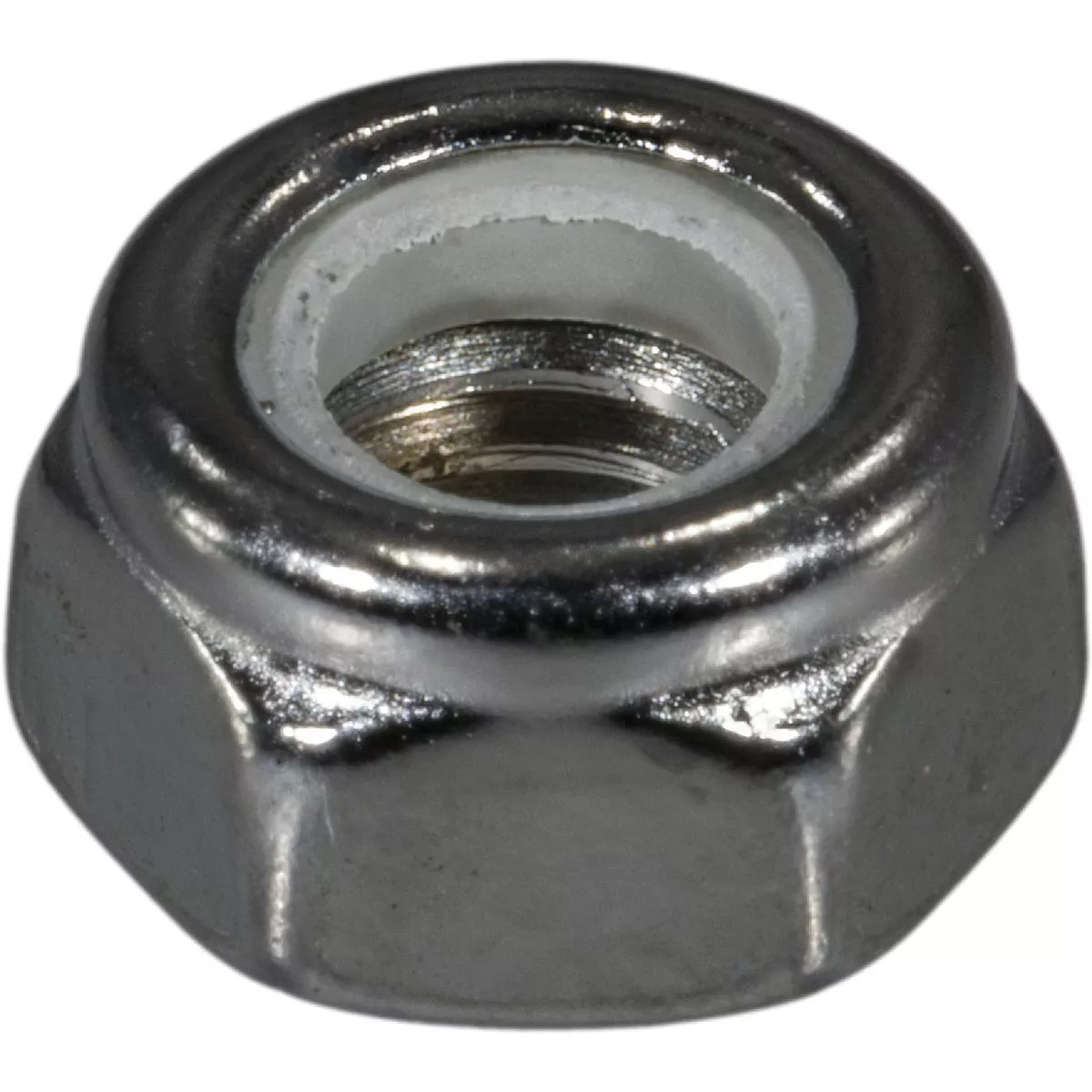 Midwest Fastener 6mm-1.0 Chrome Plated Class 8 Steel Coarse Thread Nylon Insert Lock Nuts (10 Ct.)