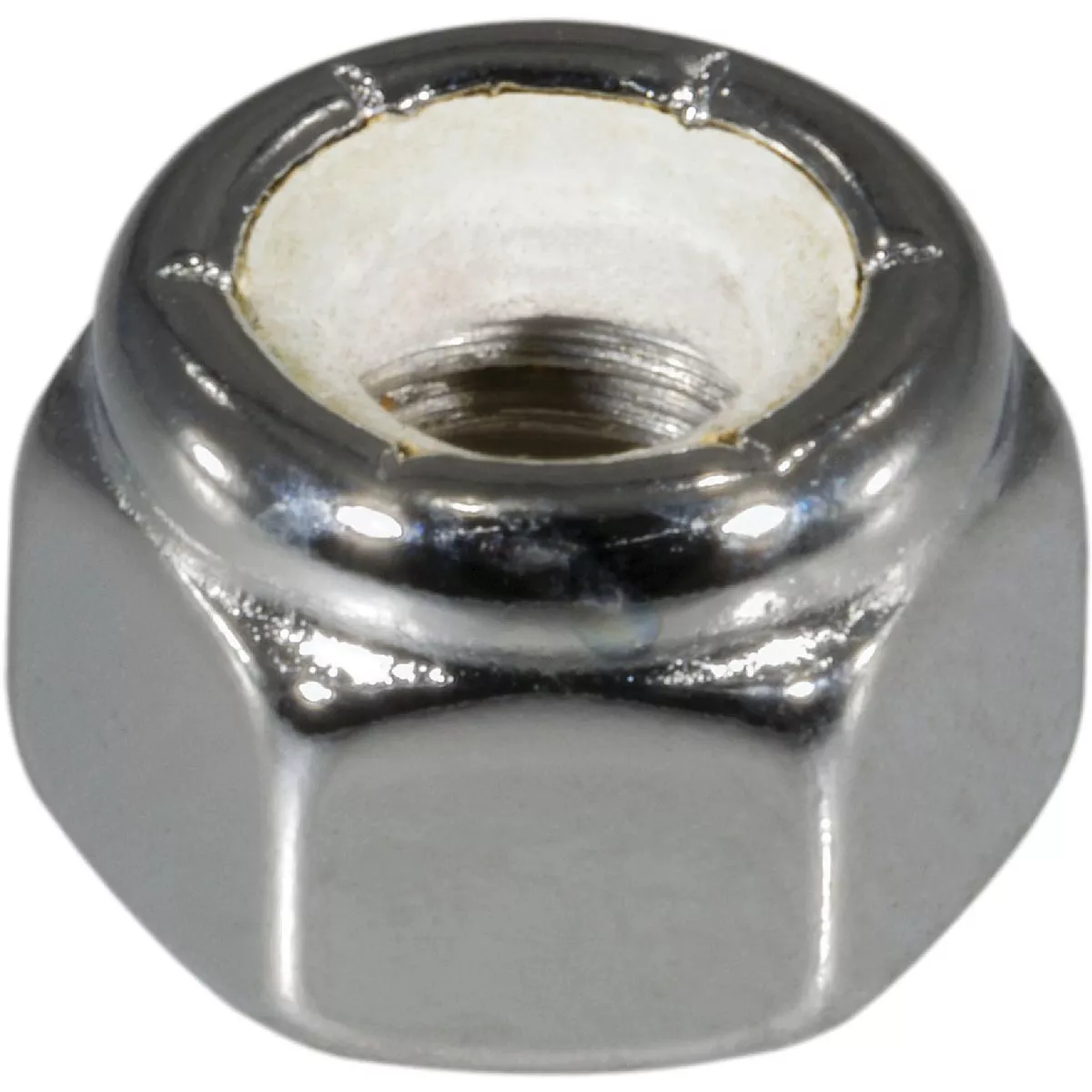 Midwest Fastener 1/4 In.-28 Chrome Plated Steel Fine Thread Nylon Insert Lock Nuts