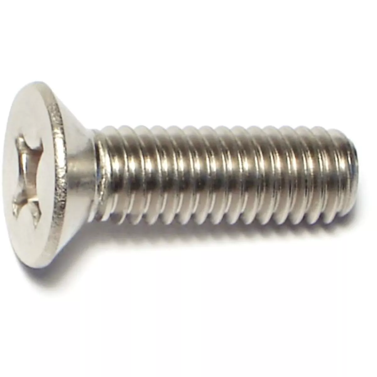 Midwest Fastener 6mm-1.0 x 20mm A2 Stainless Steel Coarse Thread Phillips Flat Head Machine Screws (12 Ct.)-