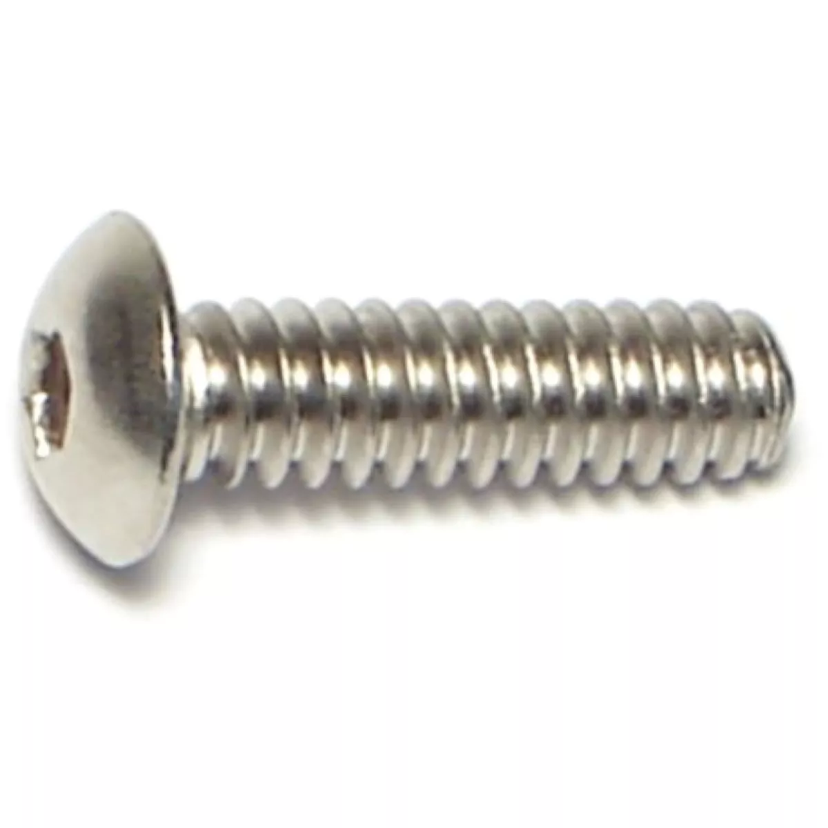 Midwest Fastener #6-32 x 1/2 In. 18-8 Stainless Steel Coarse Thread Button Head Socket Cap Screws