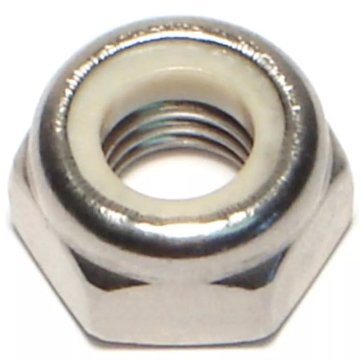Midwest Fastener 10mm-1.5 A2-70 Stainless Steel Coarse Thread Nylon Insert Lock Nuts (4 Ct.)-