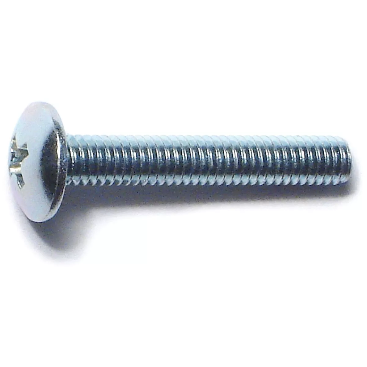 Midwest Fastener 4mm-0.7 x 25mm Zinc Plated Class 4.8 Steel Coarse Thread Phillips Truss Head Machine Screws