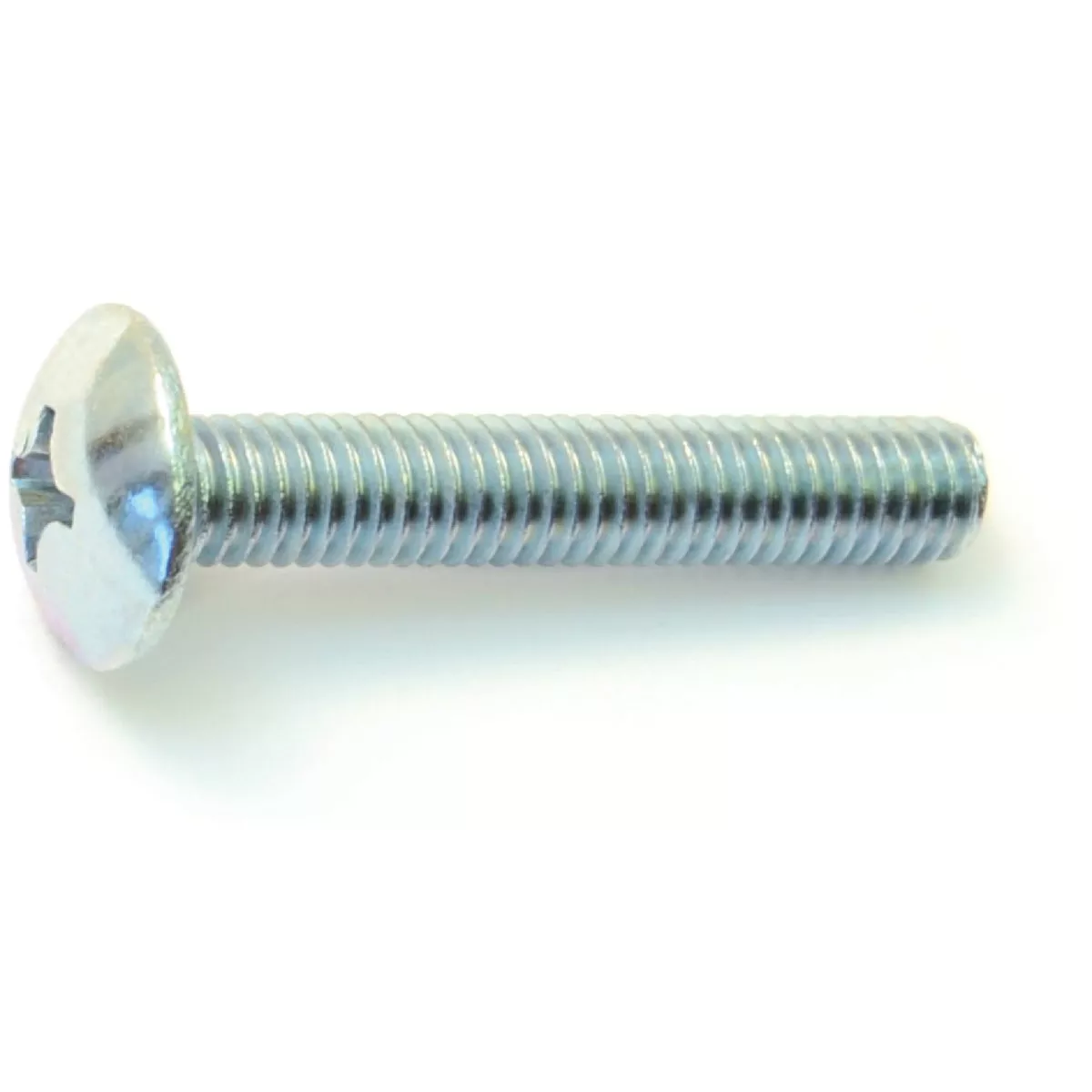 Midwest Fastener 6mm-1.0 x 35mm Zinc Plated Class 4.8 Steel Coarse Thread Phillips Truss Head Machine Screws (10 Ct.)-