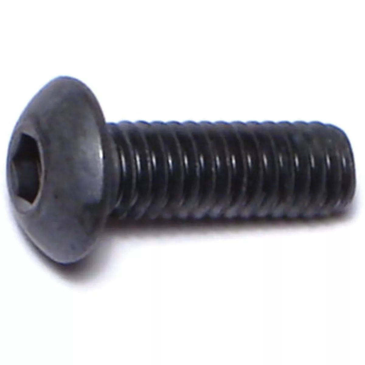 Midwest Fastener 4mm-0.7 x 12mm Black Oxide Class 10.9 Steel Coarse Thread Button Head Hex Socket Cap Screws