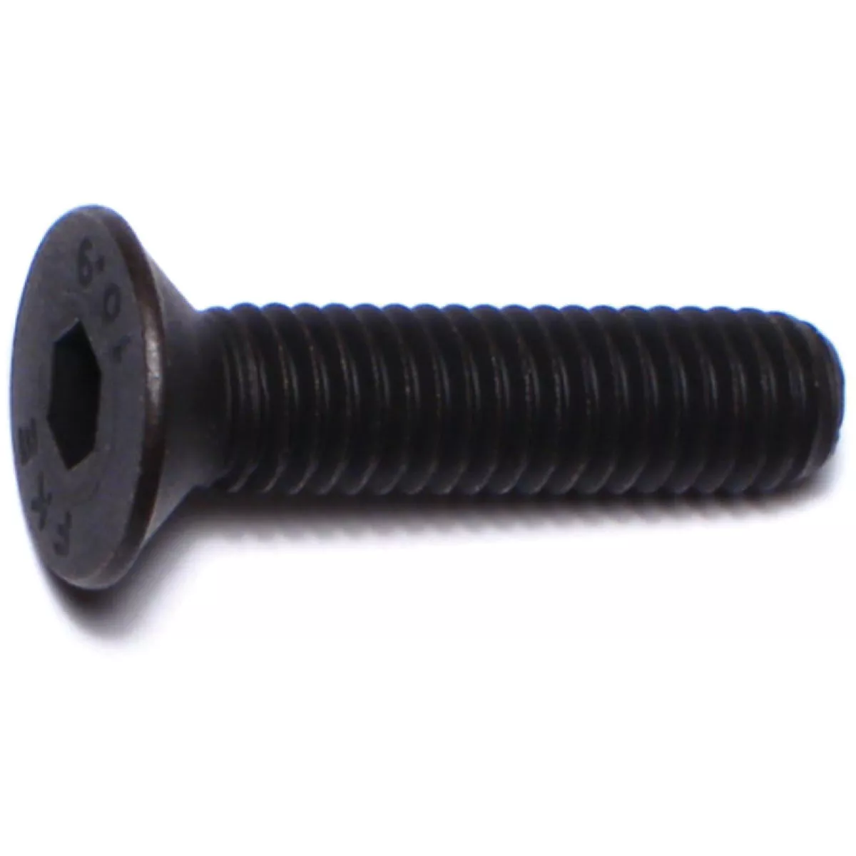 Midwest Fastener 6mm-1.0 x 25mm Black Oxide Class 10.9 Steel Coarse Thread Flat Head Hex Socket Cap Screws