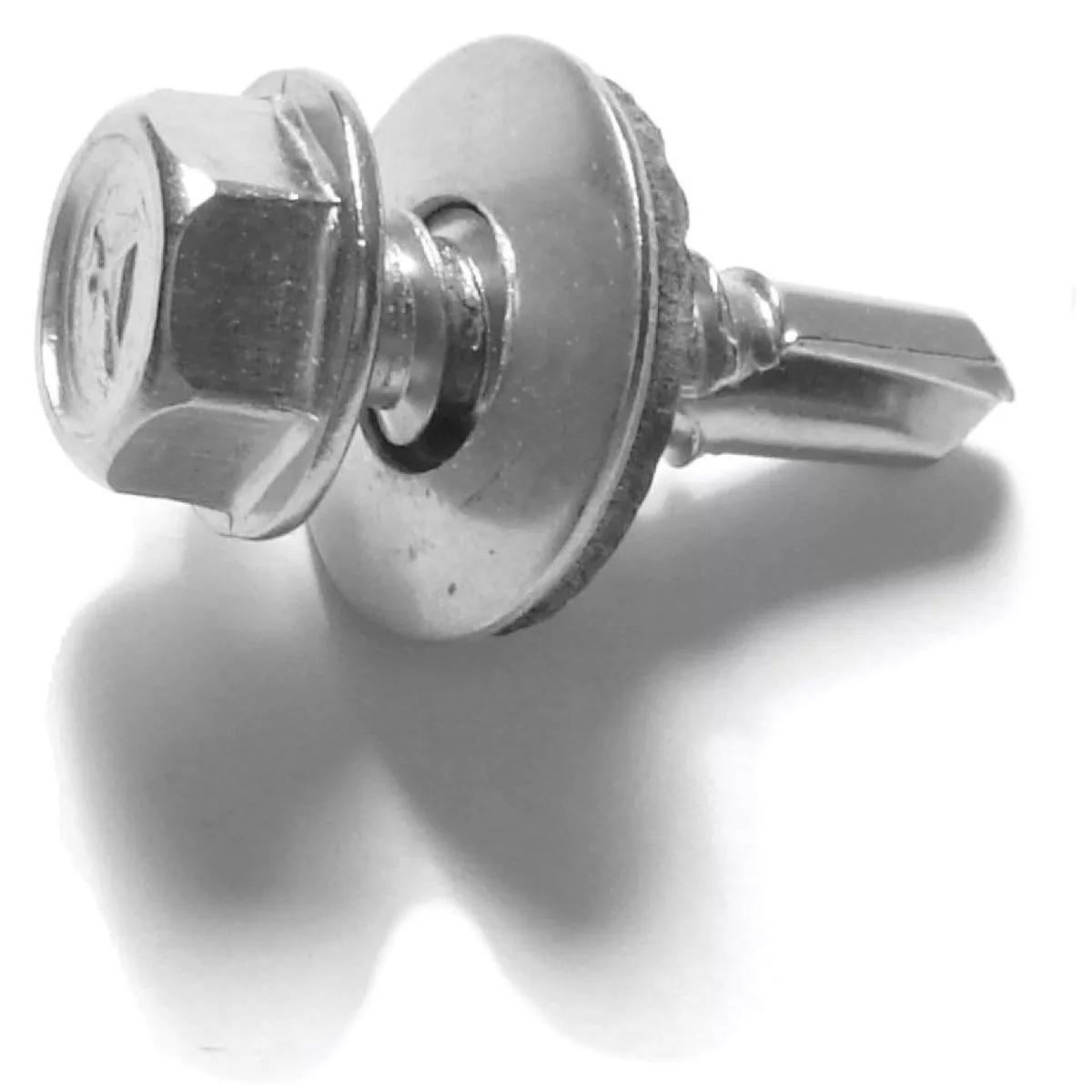10-16 x 1 (FT) Self Drilling Screw Slotted Hex Washer Head #3